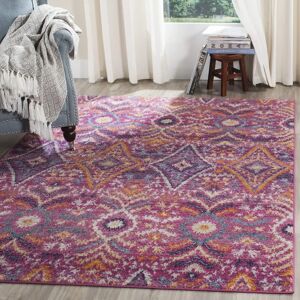 Tapis tribal fuchsia/multicolore Safavieh - Tapis - Publicité Tapis tribal fuchsia/multicolore Safavieh - Tapis - Publicité