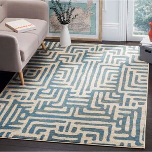 Tapis Tribal Beige/ivoire & Bleu clair - Rectangulaire 280x200 cm Safavieh - Publicité Tapis Tribal Beige/ivoire & Bleu clair - Rectangulaire 280x200 cm Safavieh - Publicité