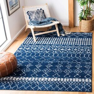 Tapis Rectangulaire Bleu Safavieh - Style Rustique Boho - 230x160cm - Publicité Tapis Rectangulaire Bleu Safavieh - Style Rustique Boho - 230x160cm - Publicité