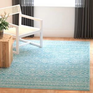 Safavieh Modèle - Tapis Turquoise & Ivory - Rectangulaire 183x274cm - Publicité Safavieh Modèle - Tapis Turquoise & Ivory - Rectangulaire 183x274cm - Publicité