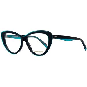 Lunettes Emilio Pucci Turquoise - Monture Pleine en Plastique - Publicité Lunettes Emilio Pucci Turquoise - Monture Pleine en Plastique - Publicité