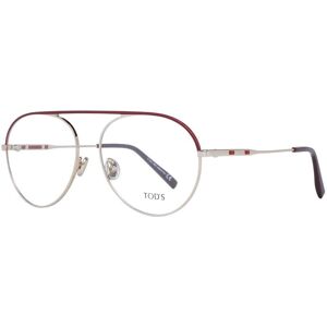 Tods Womens Red Metal Aviator Eyeglasses - Eyewear Frames Tods Womens Red Metal Aviator Eyeglasses - Eyewear Frames