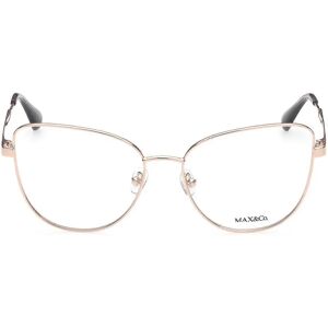 Max & Co Monture de lunettes en or rose brillant - Monture - Publicité Max & Co Monture de lunettes en or rose brillant - Monture - Publicité