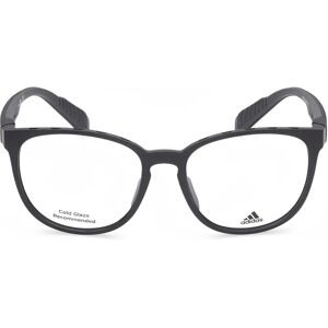 Adidas SP5009 002 Men Black-opaco Round Eyeglasses - Eyeglasses Adidas SP5009 002 Men Black-opaco Round Eyeglasses - Eyeglasses