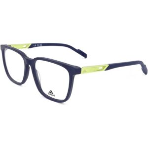 Adidas SP5038 091 Unisex Matte Blue Eyewear - Eyewear Frames Adidas SP5038 091 Unisex Matte Blue Eyewear - Eyewear Frames