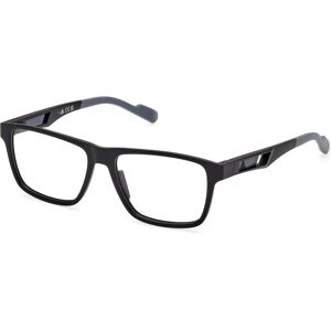 Adidas SP5058 002 Matte Black Rectangular Eyewear - Eyewear Frames Adidas SP5058 002 Matte Black Rectangular Eyewear - Eyewear Frames