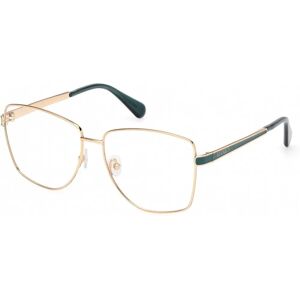 Max & Co Deep Gold Square Eyewear Frames - Woman Max & Co Deep Gold Square Eyewear Frames - Woman