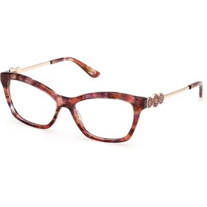 Guess GU50231 Red/Avana Square Acetate Eyewear Frames - Women Guess GU50231 Red/Avana Square Acetate Eyewear Frames - Women