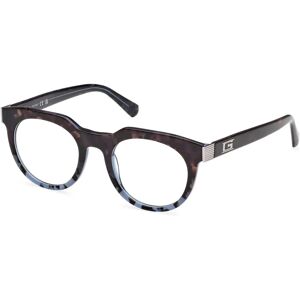 Guess GU50241 092 Blue/Avana Round Acetate Eyewear Frames - Eyewear Frames Guess GU50241 092 Blue/Avana Round Acetate Eyewear Frames - Eyewear Frames