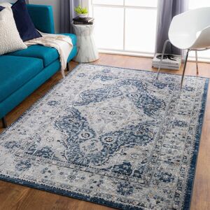 Surya Vintage Teppich - Grau, Blau, 160x220cm - Innenbereich Surya Vintage Teppich - Grau, Blau, 160x220cm - Innenbereich
