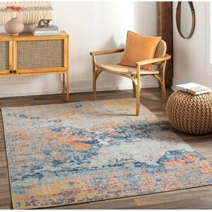 Surya - Outdoor Rug 160x213 cm - Yellow and Blue - Modern Abstract Surya - Outdoor Rug 160x213 cm - Yellow and Blue - Modern Abstract