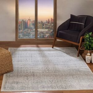 SURYA Vintage Pattern Area Rug - 120x170cm - Durable & Easy to Clean SURYA Vintage Pattern Area Rug - 120x170cm - Durable & Easy to Clean