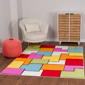 Surya Bonnie - Geometric Retro Tetris Rug - Multicolor - 160x213cm - Interior Surya Bonnie - Geometric Retro Tetris Rug - Multicolor - 160x213cm - Interior