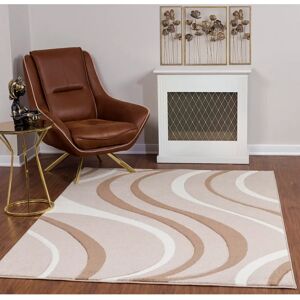 Surya Whitney Retro Geometrischer Teppich 160x213cm - Braun & Dunkelbraun - OEKO-TEX Surya Whitney Retro Geometrischer Teppich 160x213cm - Braun & Dunkelbraun - OEKO-TEX