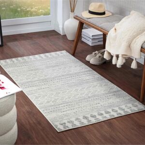 Surya - Modern Geometric Rug - 80x150 cm - Gray & Light Gray Surya - Modern Geometric Rug - 80x150 cm - Gray & Light Gray