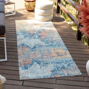 Surya - Modern Outdoor Rug 80x220cm - Yellow & Blue Surya - Modern Outdoor Rug 80x220cm - Yellow & Blue