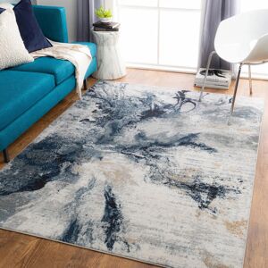 LIVABLISS Modern Grey Marble Look Carpet - Home Decor LIVABLISS Modern Grey Marble Look Carpet - Home Decor