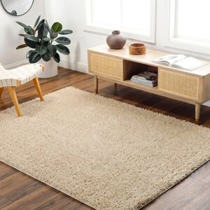 SURYA Beige Shaggy Carpet - 120x180cm - Durable & Soft SURYA Beige Shaggy Carpet - 120x180cm - Durable & Soft