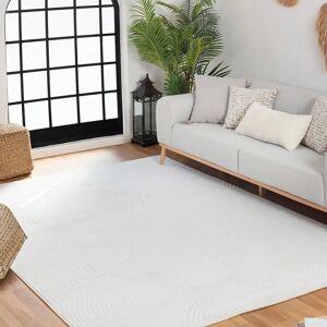 Surya White Scandinavian Indoor-Outdoor Rug - Hygge Style 160x220 Surya White Scandinavian Indoor-Outdoor Rug - Hygge Style 160x220