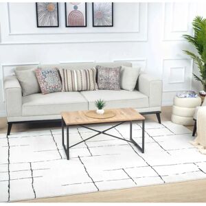 Surya Modern White Rug - Scandinavian Style, Boho, 200x275cm Surya Modern White Rug - Scandinavian Style, Boho, 200x275cm