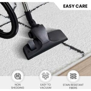 Surya White Rug - Wabi-Sabi Minimalist Scandinavian Design - 160x213 cm Surya White Rug - Wabi-Sabi Minimalist Scandinavian Design - 160x213 cm