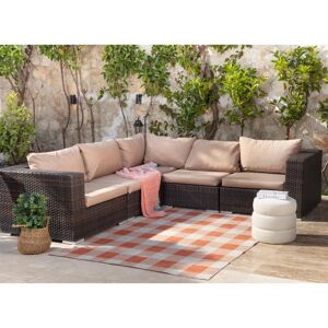 Surya Orange und Beige Outdoor-Teppich - 160x213cm - Langlebig, Maschinengenäht Surya Orange und Beige Outdoor-Teppich - 160x213cm - Langlebig, Maschinengenäht