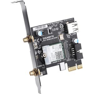 GIGABYTE GC-WBAX200 Wireless Network Card - Wi-Fi 6, Bluetooth, PCIe GIGABYTE GC-WBAX200 Wireless Network Card - Wi-Fi 6, Bluetooth, PCIe