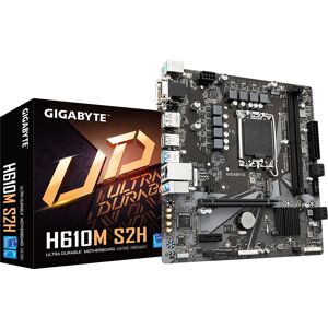 GIGABYTE H610M S2H - Micro ATX Motherboard - Intel H610 - Black GIGABYTE H610M S2H - Micro ATX Motherboard - Intel H610 - Black