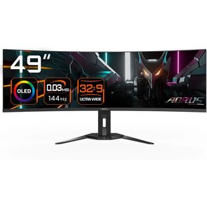 GIGABYTE AORUS CO49DQ - 49-inch UWQHD Monitor - Black GIGABYTE AORUS CO49DQ - 49-inch UWQHD Monitor - Black