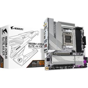 GIGABYTE B650M AORUS ELITE AX ICE Motherboard - AMD B650, DDR5, PCIe 5.0 GIGABYTE B650M AORUS ELITE AX ICE Motherboard - AMD B650, DDR5, PCIe 5.0