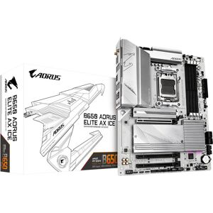 GIGABYTE B650 AORUS ELITE AX ICE - Motherboard for AMD Ryzen 7000, DDR5, PCIe 5.0, WiFi 6E GIGABYTE B650 AORUS ELITE AX ICE - Motherboard for AMD Ryzen 7000, DDR5, PCIe 5.0, WiFi 6E