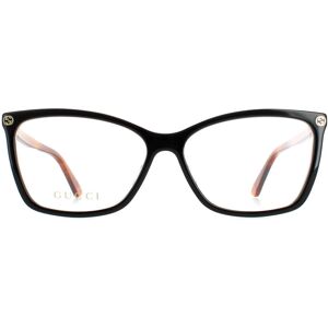 Gucci GG0025O Black Havana Eyeglasses - Eyeglasses Gucci GG0025O Black Havana Eyeglasses - Eyeglasses
