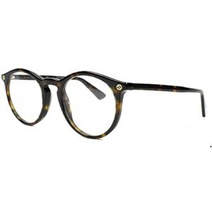 Gucci GG0121O Havana Round Vintage Glasses - Glasses Gucci GG0121O Havana Round Vintage Glasses - Glasses