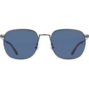 Montblanc Blaue Gunmetal Quadratische Sonnenbrille - Sonnenbrille Montblanc Blaue Gunmetal Quadratische Sonnenbrille - Sonnenbrille
