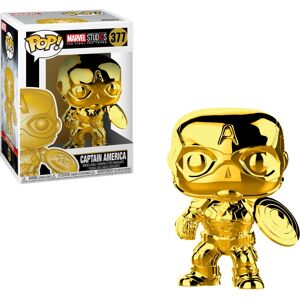 Funko Captain America - Marvel Avengers Gold Chrome - Vinyl Figure Funko Captain America - Marvel Avengers Gold Chrome - Vinyl Figure