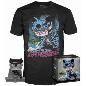 Funko Pop! & Tee: DC Super Villains - Catwoman (Jim Lee Deluxe) - T-shirt & Figure Set Funko Pop! & Tee: DC Super Villains - Catwoman (Jim Lee Deluxe) - T-shirt & Figure Set