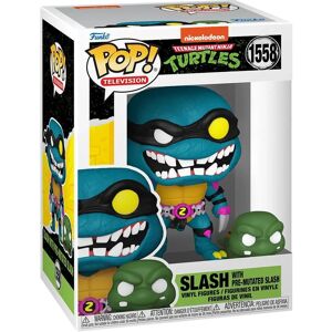 Funko Pop! TV: Teenage Mutant Ninja Turtles - Television: - Slash With Pre-Mutated Slash N°1558 Funko Pop! TV: Teenage Mutant Ninja Turtles - Television: - Slash With Pre-Mutated Slash N°1558
