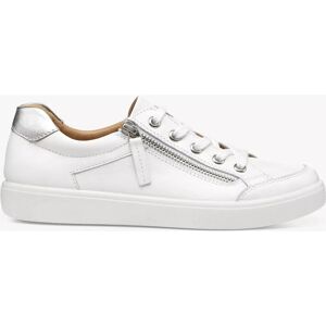Hotter Chase II Leather Trainers - White - Extra Wide Fit - Casual Shoe Hotter Chase II Leather Trainers - White - Extra Wide Fit - Casual Shoe