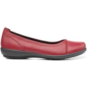 Hotter Robyn II Breite Passform Lederslipper - Rot - Schuh Hotter Robyn II Breite Passform Lederslipper - Rot - Schuh