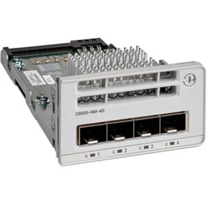 Módulo de red Cisco Catalyst 9200 - 4 x Ethernet Gigabit - Negro Módulo de red Cisco Catalyst 9200 - 4 x Ethernet Gigabit - Negro