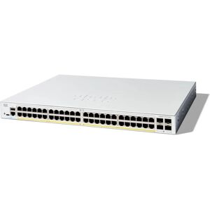 Cisco Catalyst 1300-48P-4G Managed Switch - 48 Port Gigabit, PoE+ - Rack-Mount Cisco Catalyst 1300-48P-4G Managed Switch - 48 Port Gigabit, PoE+ - Rack-Mount