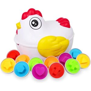 XYLFLY - 12pc Eggs Chicken Matching - Educational Toy XYLFLY - 12pc Eggs Chicken Matching - Educational Toy