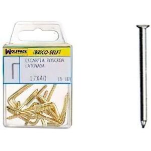 Ponteiros Wolfpack 6200674 - Conico de Aço Ottonado, 1,50x25mm Ponteiros Wolfpack 6200674 - Conico de Aço Ottonado, 1,50x25mm