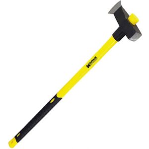 Ferramenta de machado WOLFPACK - Cabo de fibra de vidro 3kg - Cabeça de aço forjado durável - Pegada ergonômica Ferramenta de machado WOLFPACK - Cabo de fibra de vidro 3kg - Cabeça de aço forjado durável - Pegada ergonômica