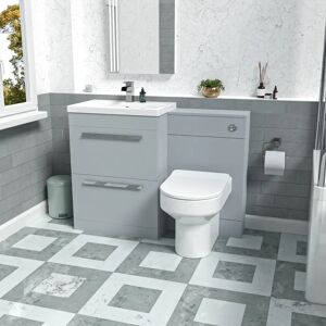 Willesden Bathrooms 1100mm Matte Grey Vanity - Bathroom Furniture Willesden Bathrooms 1100mm Matte Grey Vanity - Bathroom Furniture