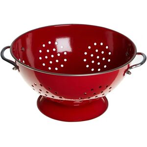 Premier Housewares Enamel Retro Colander - Red - 13x23x23 cm Premier Housewares Enamel Retro Colander - Red - 13x23x23 cm