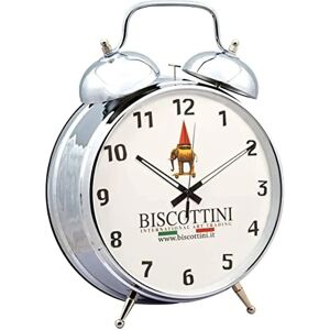 BISCOTTINI Alarm Clock - Large Metal Design - Bedside Clock BISCOTTINI Alarm Clock - Large Metal Design - Bedside Clock
