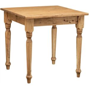 Table carrée en bois massif italien - 80x80 cm Style rustique - Publicité Table carrée en bois massif italien - 80x80 cm Style rustique - Publicité