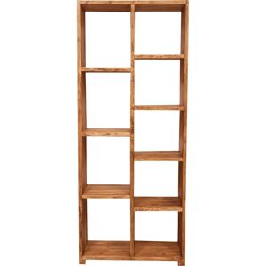 Biscottini Estantería de Madera Maciza de Tilo - Estilo Modernista, 82x36x201 cm Biscottini Estantería de Madera Maciza de Tilo - Estilo Modernista, 82x36x201 cm