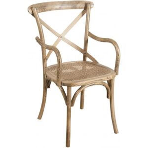 Chaise Vintage en Bois et Rattan Biscottini - 89x50x43 cm - Mobilier de Salle à Manger - Publicité Chaise Vintage en Bois et Rattan Biscottini - 89x50x43 cm - Mobilier de Salle à Manger - Publicité